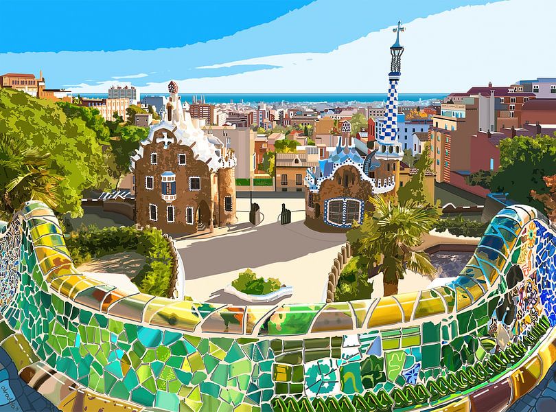 Park Güell: Taman Artistik Ikonik Karya Antoni Gaudí di Barcelona